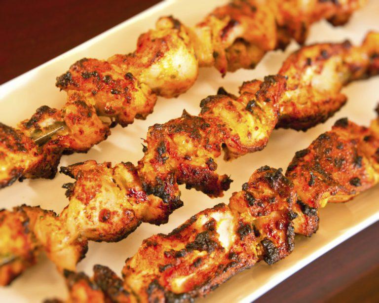 Brochetas de pollo a la naranja