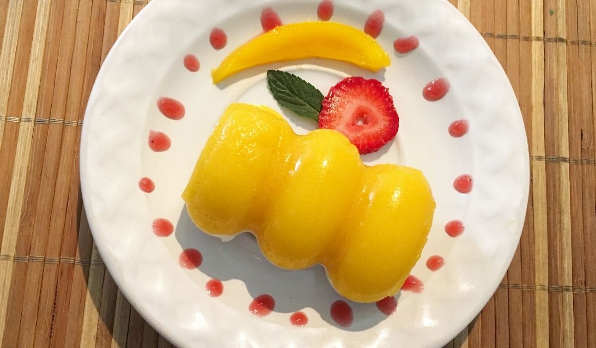 gelatina de fresa con mango 